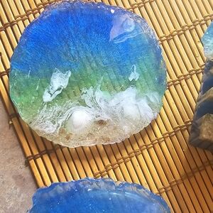 set of four custom made beach coasters